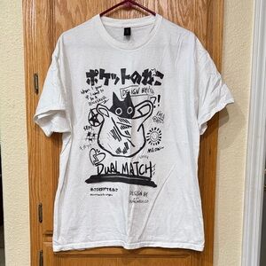 Dual match Harajuku Cat Tee - Size XL